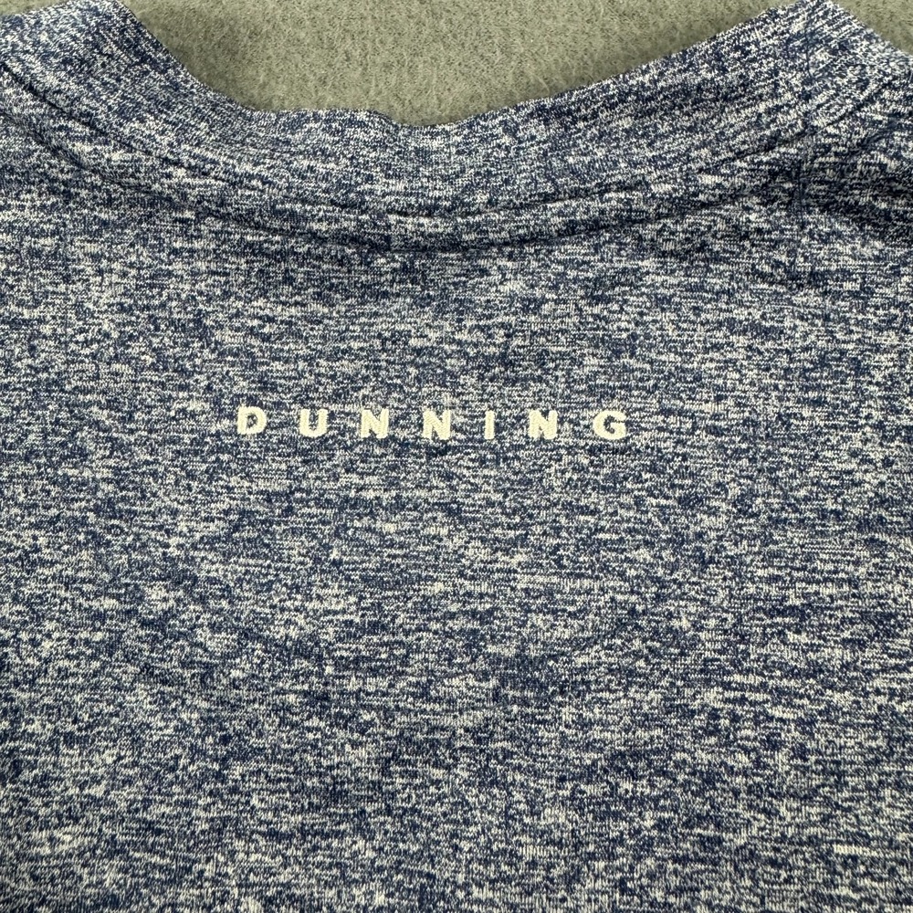 DUNNING GOLF Mens long sleeve V-Neck Active Pullover Shirt Blue - L - Picture 4 of 7